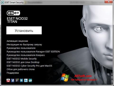 Снимак заслона ESET NOD32 Titan Windows 7