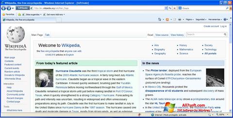 Снимак заслона Internet Explorer Windows 7