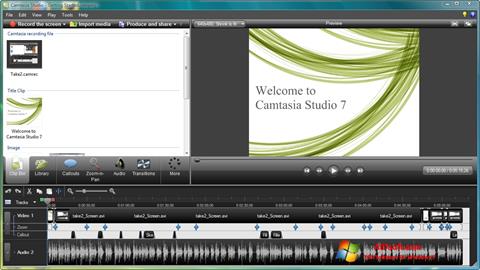 Снимак заслона Camtasia Studio Windows 7