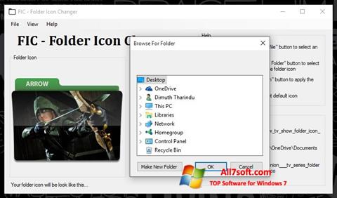 Снимак заслона Icon Changer Windows 7