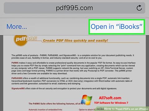 Снимак заслона Pdf995 Windows 7