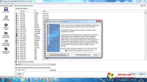 Снимак заслона BadCopy Pro Windows 7