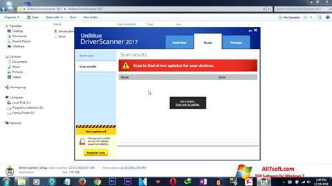 Снимак заслона DriverScanner Windows 7