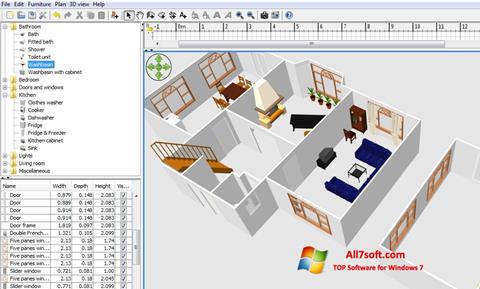 Снимак заслона FloorPlan 3D Windows 7