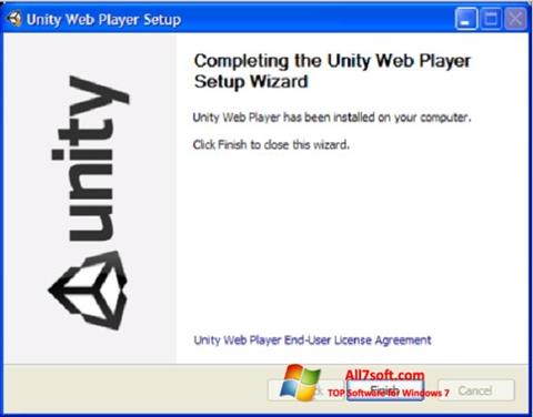 Снимак заслона Unity Web Player Windows 7