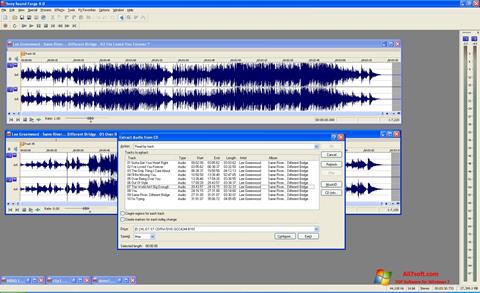 Снимак заслона Sound Forge Windows 7