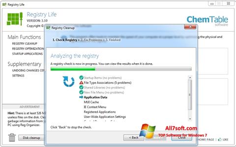 Снимак заслона Registry Life Windows 7