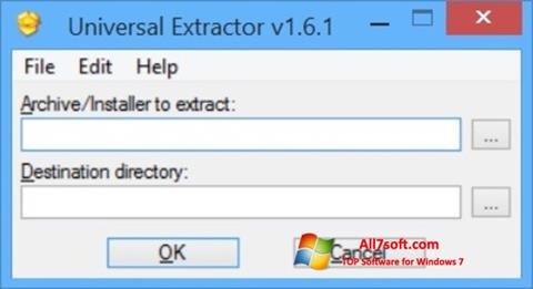 Снимак заслона Universal Extractor Windows 7