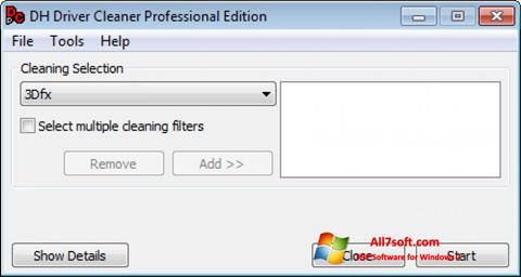Снимак заслона Driver Cleaner Windows 7