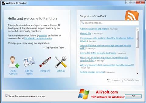 Снимак заслона Pandion Windows 7