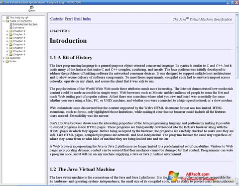 Снимак заслона Java Virtual Machine Windows 7