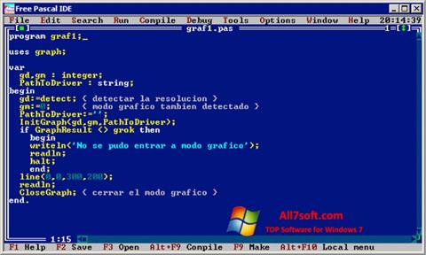 Снимак заслона Free Pascal Windows 7