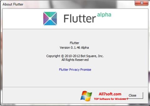 Снимак заслона Flutter Windows 7