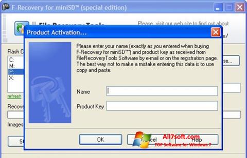 Снимак заслона F-Recovery SD Windows 7