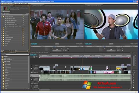 Снимак заслона Adobe Premiere Pro Windows 7