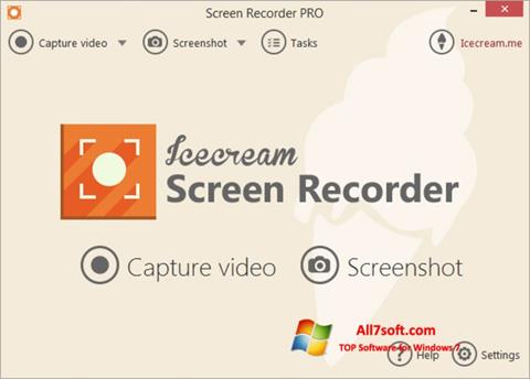 Снимак заслона Icecream Screen Recorder Windows 7