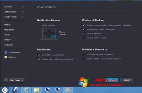 Снимак заслона Pokki Windows 7