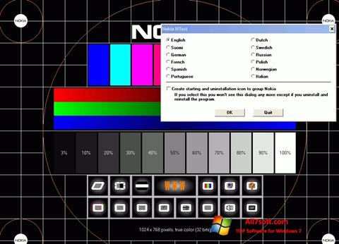 Снимак заслона Nokia Monitor Test Windows 7