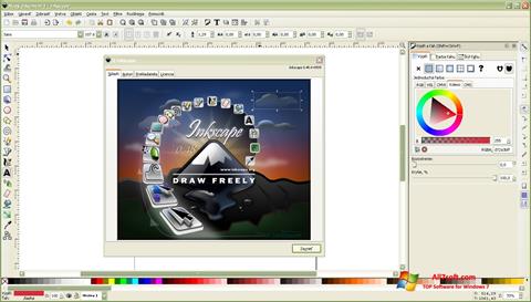 Снимак заслона Inkscape Windows 7