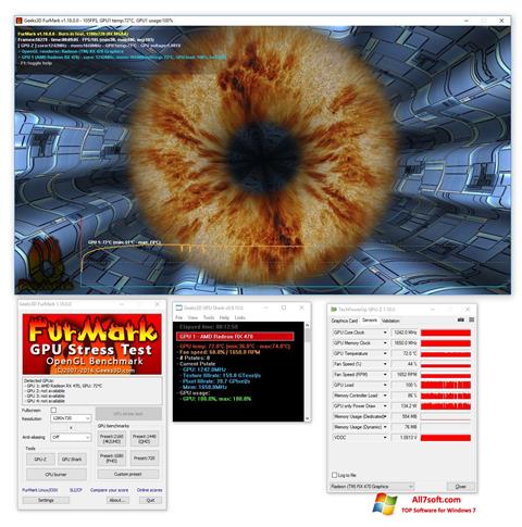Снимак заслона FurMark Windows 7