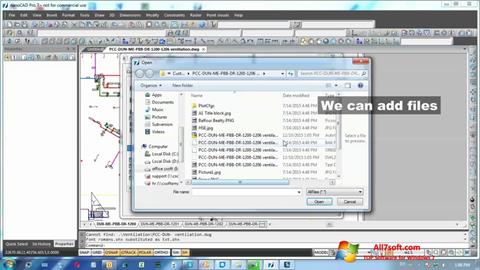 Снимак заслона nanoCAD Windows 7