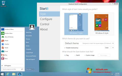 Снимак заслона Start8 Windows 7