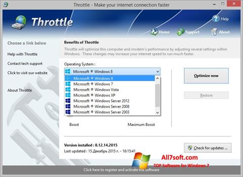 Снимак заслона Throttle Windows 7