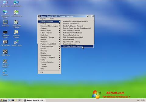 Снимак заслона Hirens Boot CD Windows 7