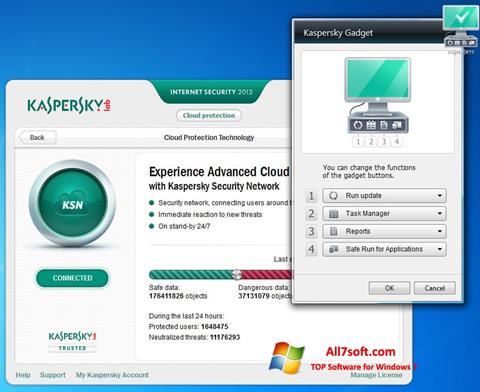 Снимак заслона Kaspersky Internet Security Windows 7