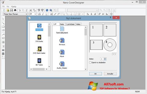 Снимак заслона Nero Cover Designer Windows 7