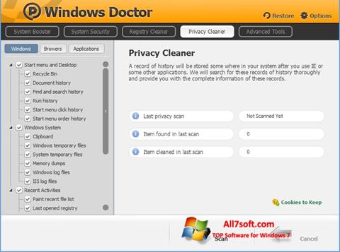 Снимак заслона Windows Doctor Windows 7