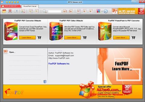 Снимак заслона PPTX Viewer Windows 7