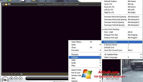 Снимак заслона GOM Player Windows 7