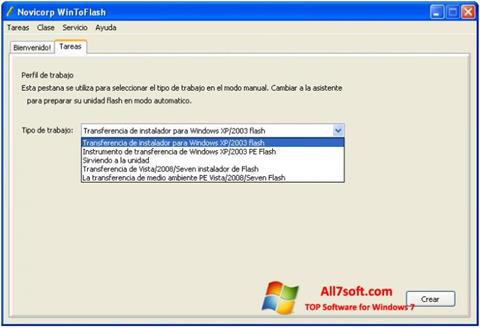 Снимак заслона WinToFlash Windows 7