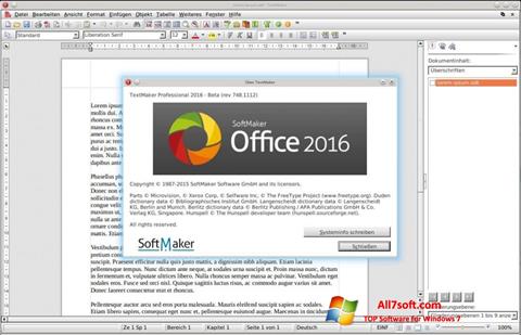 Снимак заслона SoftMaker Office Windows 7