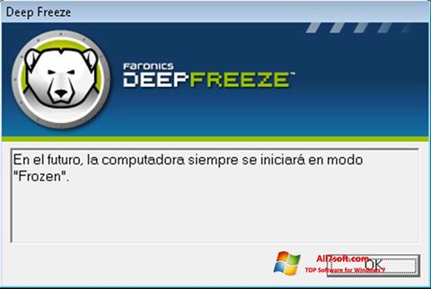Снимак заслона Deep Freeze Windows 7