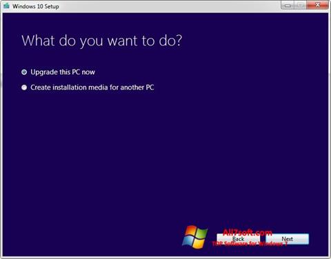 Снимак заслона Media Creation Tool Windows 7
