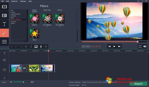 Снимак заслона Movavi Video Suite Windows 7