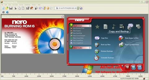 Снимак заслона Nero Burning ROM Windows 7