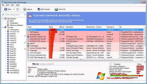 Снимак заслона Security Task Manager Windows 7