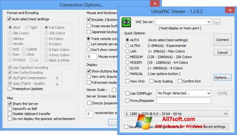 Снимак заслона UltraVNC Windows 7