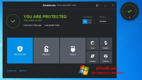 Снимак заслона Bitdefender Windows 7