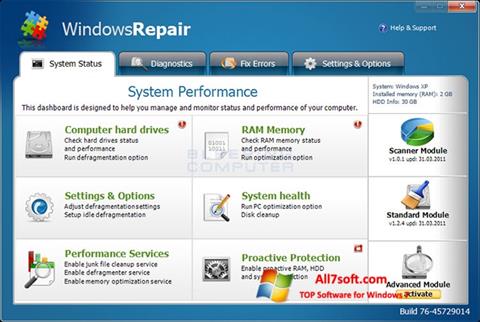 Снимак заслона Windows Repair Windows 7