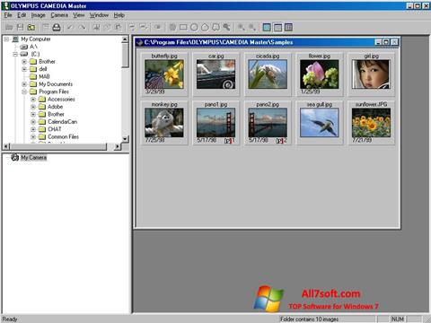 Снимак заслона Olympus Master Windows 7