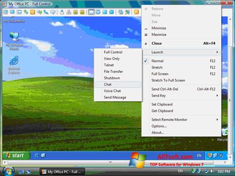 Снимак заслона Radmin Windows 7