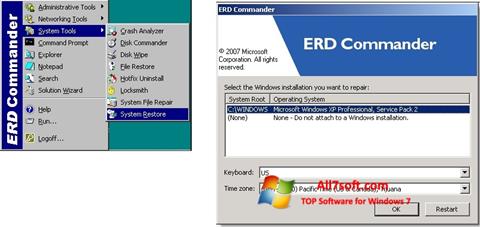 Снимак заслона ERD Commander Windows 7