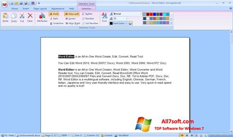 Снимак заслона DocX Reader Windows 7