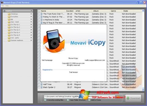 Снимак заслона iCopy Windows 7
