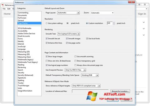 Снимак заслона Adobe Acrobat Windows 7