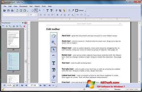 Снимак заслона Infix PDF Editor Windows 7